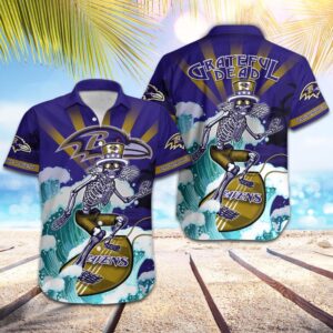 Baltimore Ravens NFL Team Hawaiian…