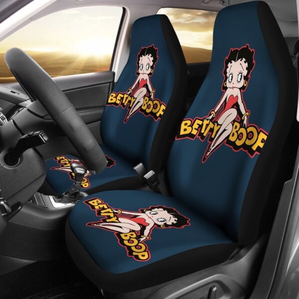 Betty Boop Cartoon Car Seat Covers Print