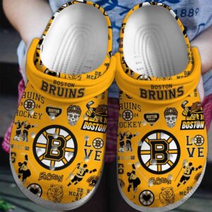 Boston Bruins NHL Clogs Shoes…