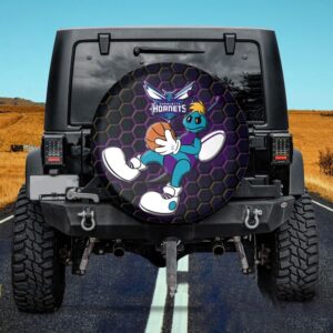 Charlotte Hornets NBA Mascot Spare Tire Cover Gift For Campers