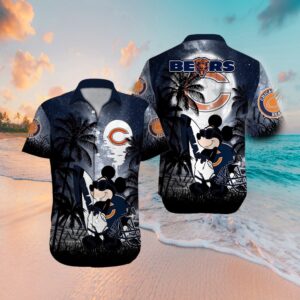 Chicago Bears Mickey Mouse Hawaiian…