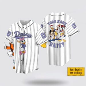 Custom Name And Number Disneyland Baseball Jersey Shirt