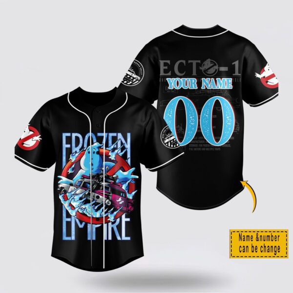 Custom Name And Number Ghostbusters Frozen Empire Baseball Jersey Shirt