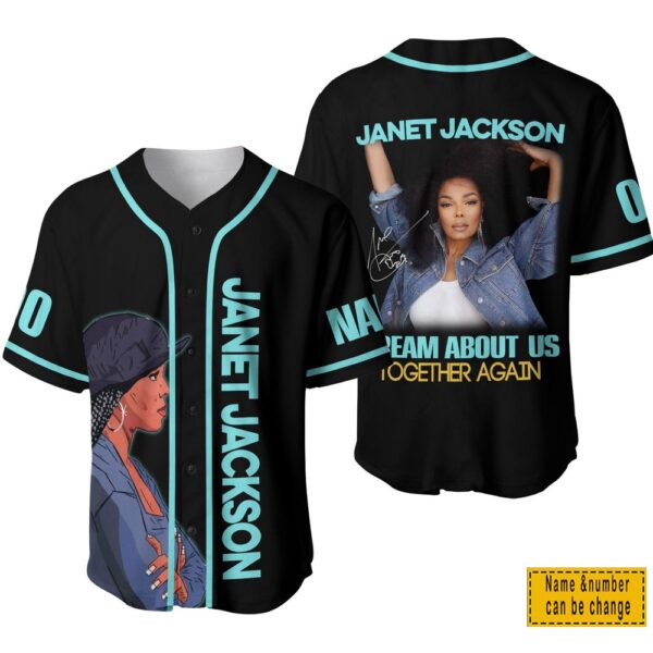 Custom Name And Number Janet Jackson Baseball Jersey Shirt