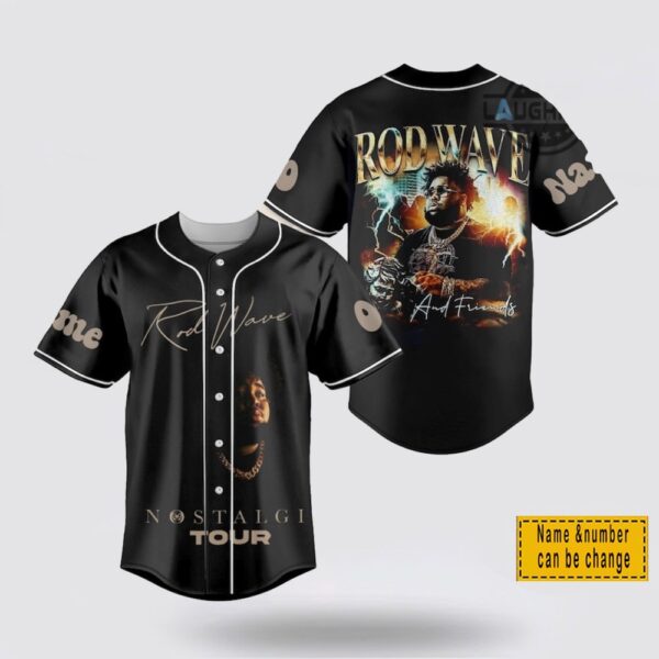 Custom Name And Number Rod Wave Concert Baseball Jersey Shirt