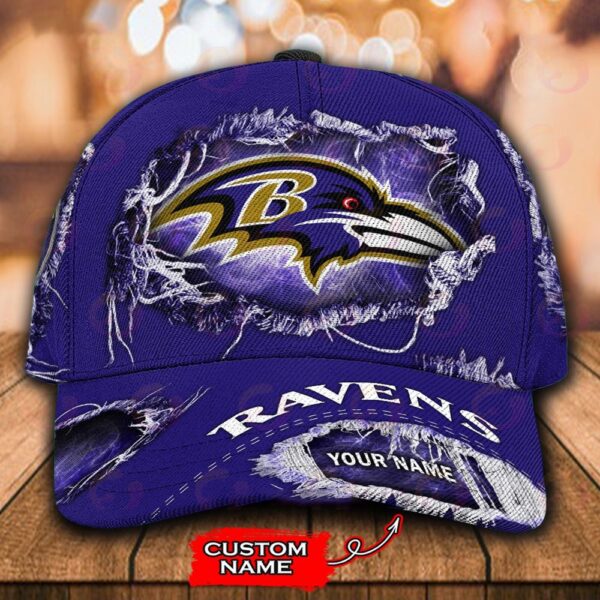 Custom Name Baltimore Ravens NFL Baseball Classic Cap