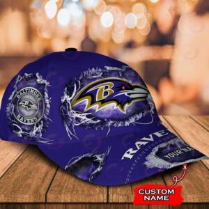 Custom Name Baltimore Ravens NFL Baseball Classic Cap 2