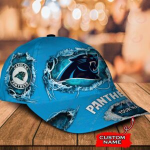 Custom Name Carolina Panthers NFL Baseball Classic Cap 2