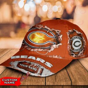 Custom Name Chicago Bears NFL Baseball Classic Cap 3