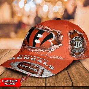 Custom Name Cincinnati Bengals NFL Baseball Classic Cap 3