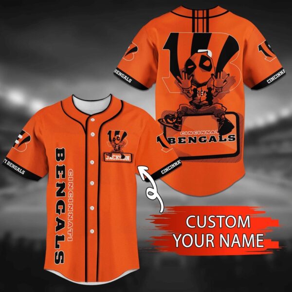 Custom Name Cincinnati Bengals NFL Baseball Jersey Shirt