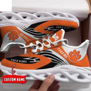 Custom Name Clemson Tigers Orange…