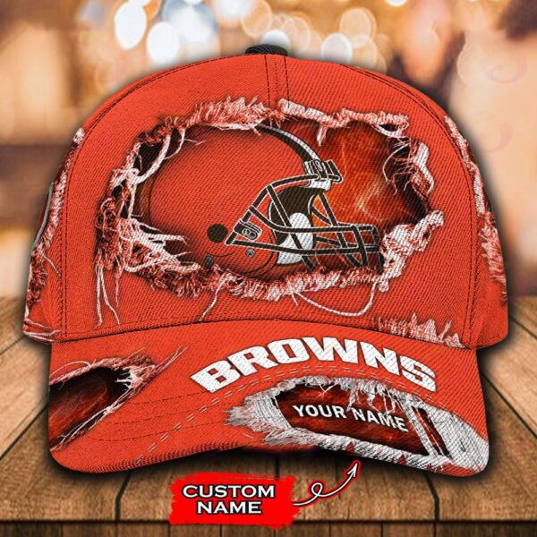 Custom Name Cleveland Browns NFL Baseball Classic Cap