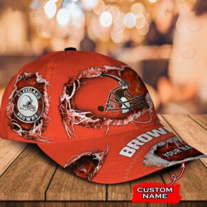 Custom Name Cleveland Browns NFL Baseball Classic Cap 2