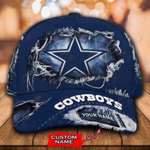 Custom Name Dallas Cowboys NFL Baseball Classic Cap 1