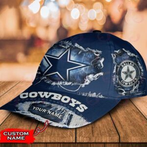 Custom Name Dallas Cowboys NFL Baseball Classic Cap 3