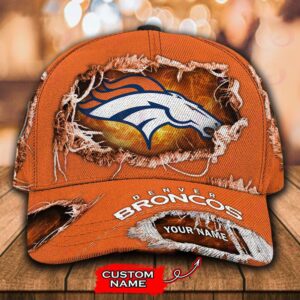 Custom Name Denver Broncos NFL Baseball Classic Cap 1