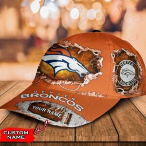 Custom Name Denver Broncos NFL Baseball Classic Cap 3