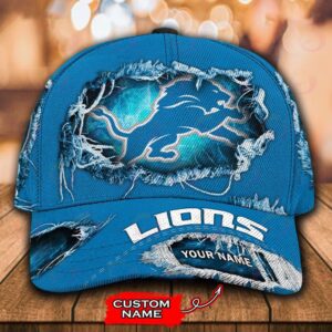 Custom Name Detroit Lions NFL Baseball Classic Cap 1