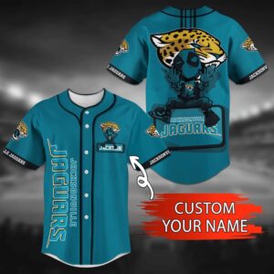 Custom Name Jacksonville Jaguars NFL Baseball Jersey Shirts