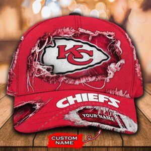 Custom Name Kansas City Chiefs NFL Baseball Classic Cap 1