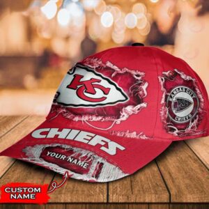 Custom Name Kansas City Chiefs NFL Baseball Classic Cap 3