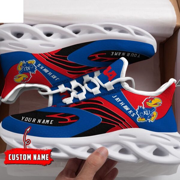 Custom Name Kansas Jayhawks NCAA Name Max Soul Shoes