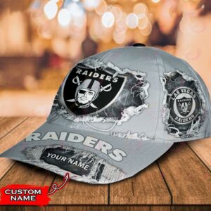 Custom Name Las Vegas Raiders NFL Baseball Classic Cap 3