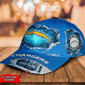 Custom Name Los Angeles Chargers NFL Baseball Classic Cap 3