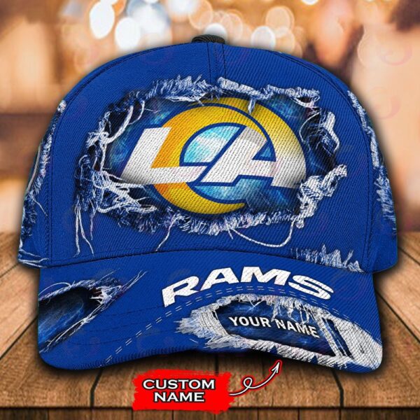 Custom Name Los Angeles Rams NFL Baseball Classic Cap