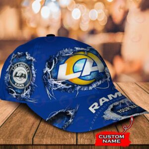 Custom Name Los Angeles Rams NFL Baseball Classic Cap 2