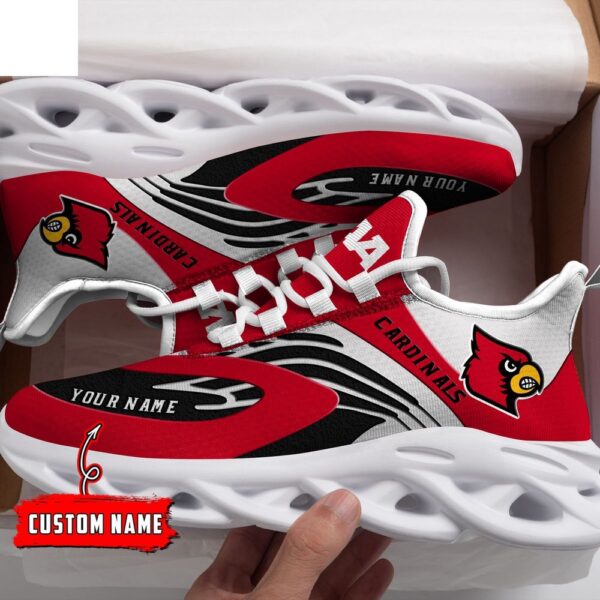 Custom Name Louisville Cardinals NCAA Name Max Soul Shoes