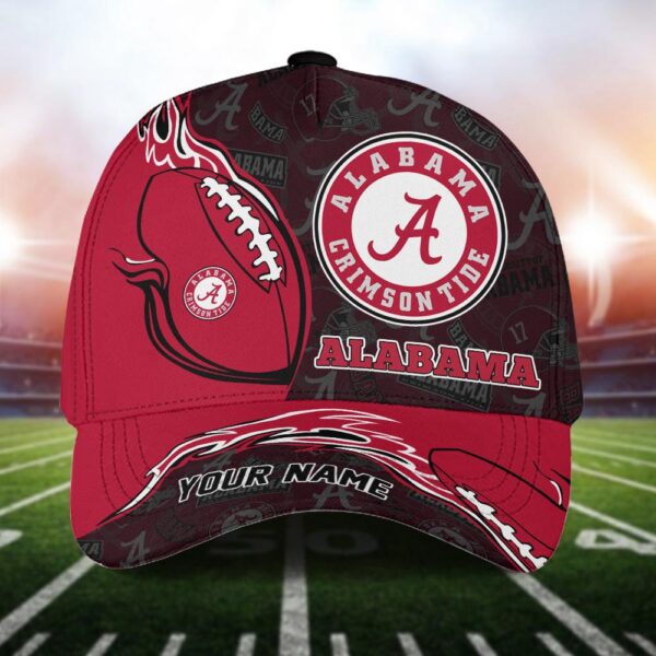 Custom Name NCAA Alabama Baseball Cap Print