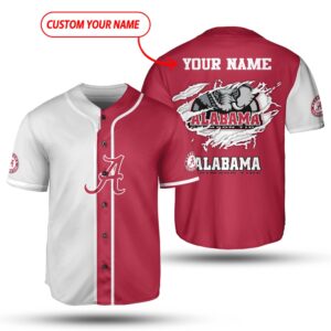 Custom Name NCAA Alabama Crimson…