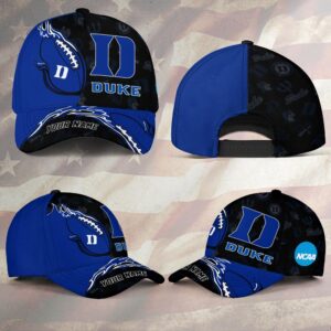 Custom Name NCAA Duke Blue…