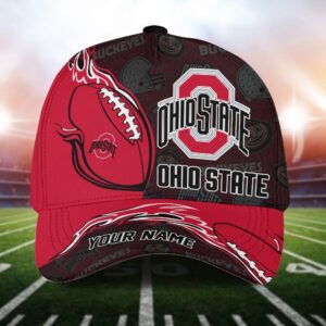 Custom Name NCAA Ohio State Buckeyes Baseball Cap 2 1