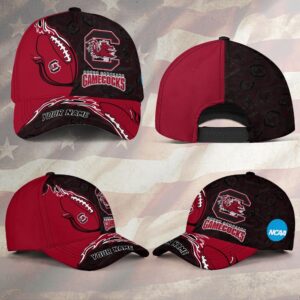 Custom Name NCAA South Carolina Gamecocks Baseball Cap 1