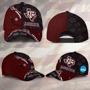 Custom Name NCAA Texas AM Aggies Baseball Cap 1