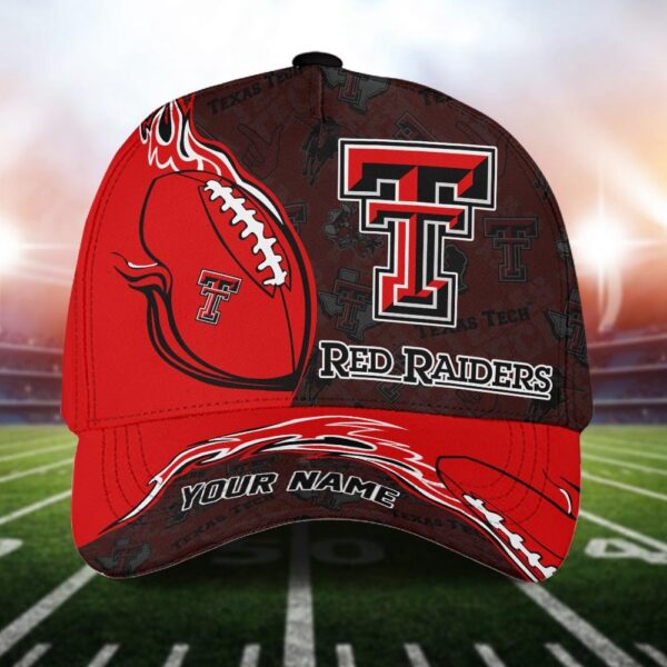 Custom Name NCAA Texas Tech Red Raiders Baseball Cap Print