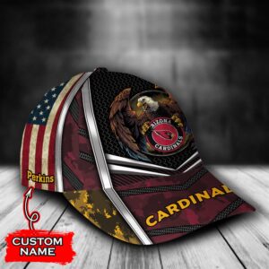 Custom Name NFL Arizona Cardinals Baseball Cap Print 2