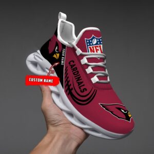 Custom Name NFL Arizona Cardinals Sport Max Soul Shoes