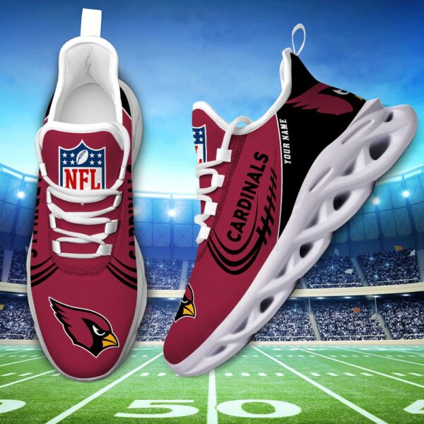 Custom Name NFL Arizona Cardinals Sport Max Soul Shoes