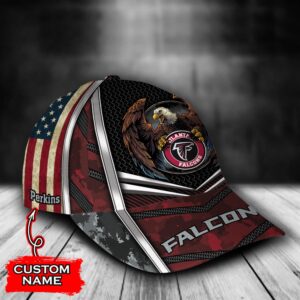 Custom Name NFL Atlanta Falcons Baseball Cap Print 2