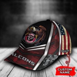 Custom Name NFL Atlanta Falcons Baseball Cap Print 3