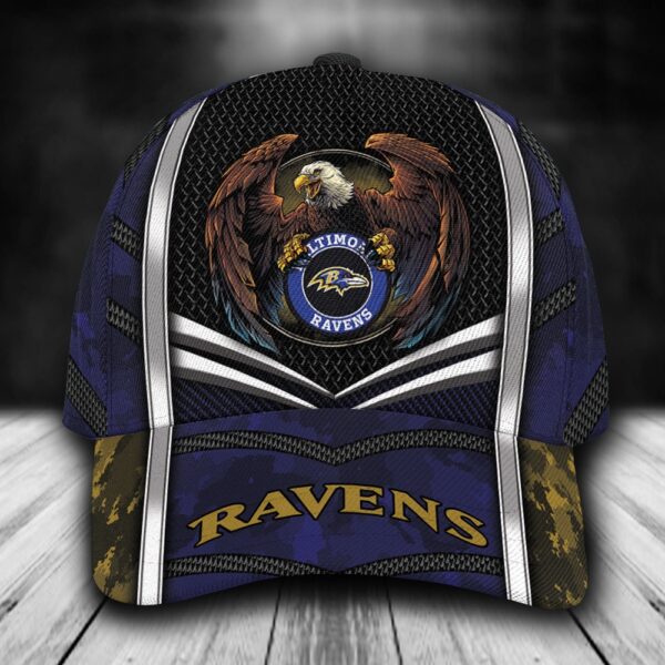 Custom Name NFL Baltimore Ravens Baseball Cap Print