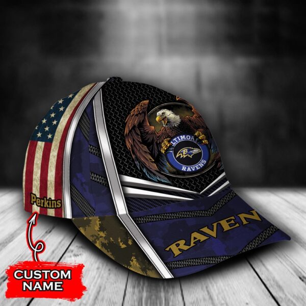 Custom Name NFL Baltimore Ravens Baseball Cap Print