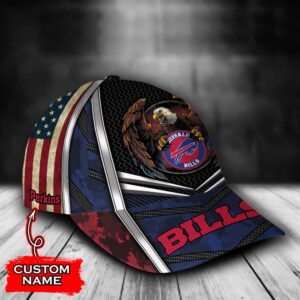 Custom Name NFL Buffalo Bills Baseball Cap Print 2