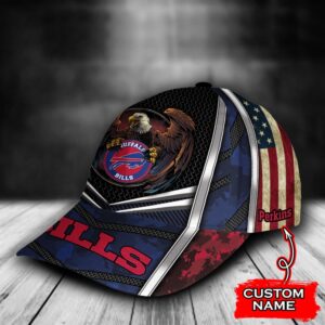 Custom Name NFL Buffalo Bills Baseball Cap Print 3