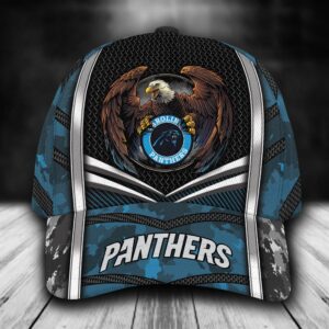 Custom Name NFL Carolina Panthers Baseball Cap Print 1