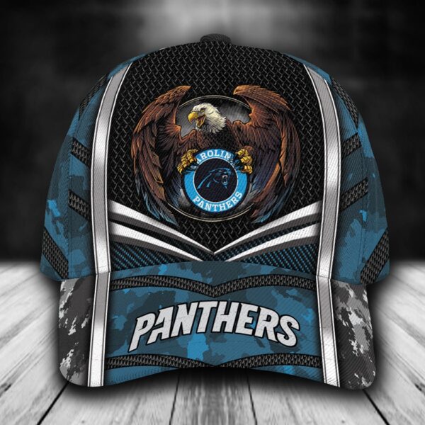 Custom Name NFL Carolina Panthers Baseball Cap Print